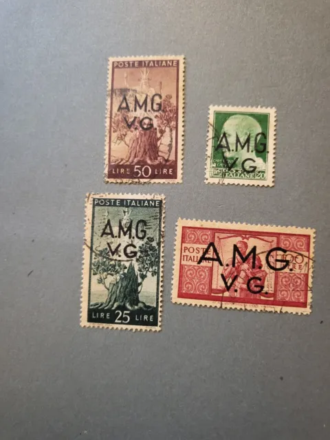Stamps Italy AMG VG Scott #1L10-3 used