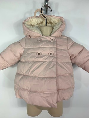 Girls Next Rosa Impermeabile Con Cappuccio Cappotto Imbottito Età 6 