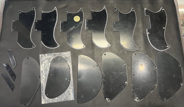 SG Guitar Import parts lot Pickguards+back plates + tenon covers (19 pieces) #10