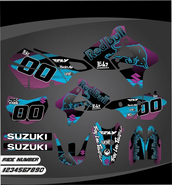 Factory EFX Blue Shift Graphics Kit For Suzuki DRZ400SM / DRZ400S Supermoto