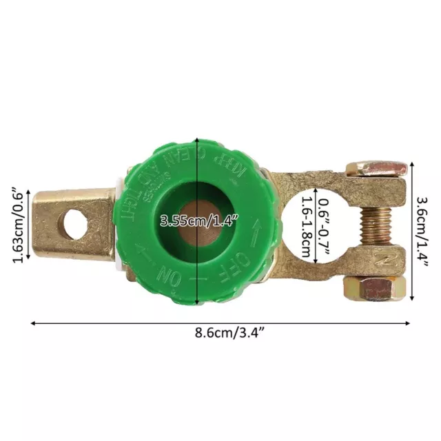 Morsetto Staccabatteria antifurto stacca batteria auto barca camper MOTO 12/24V 3