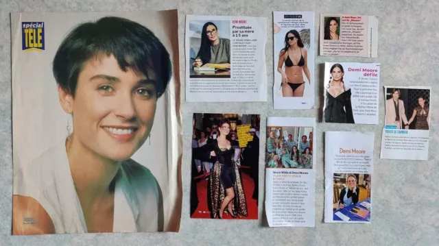 DEMI MOORE 🍭 clippings pack collection lot de presse magazines poster 3