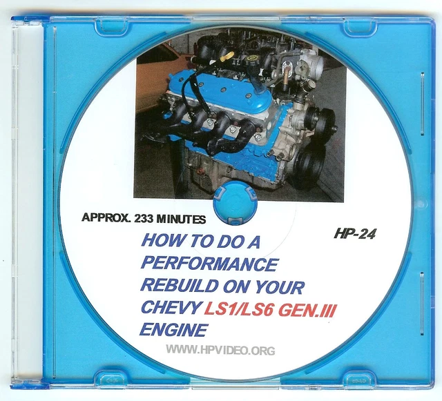 HOW TO REBUILD the Chevy GM LS Gen III Engine Video Manual."DVD or