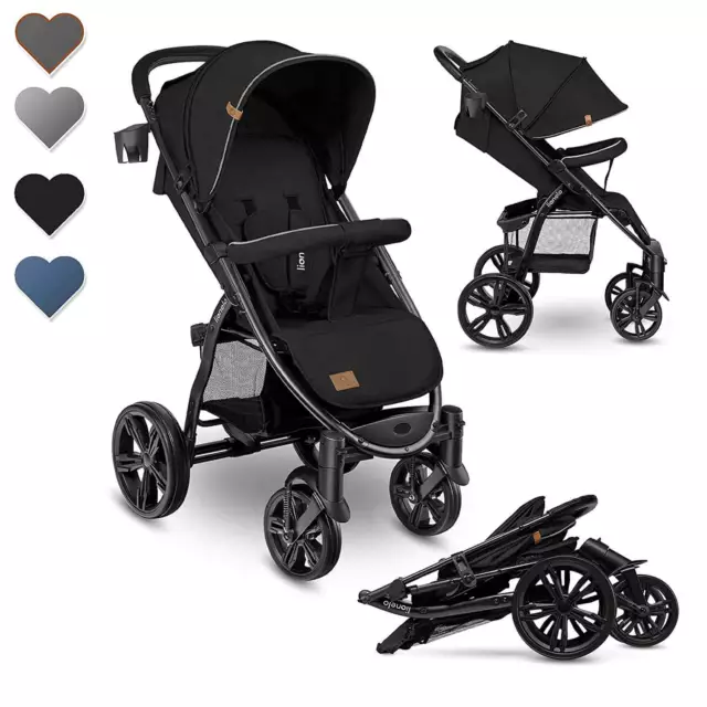 BRITAX ROMAIN POUSSETTE Audi Pram Pliable Noir EUR 301 51