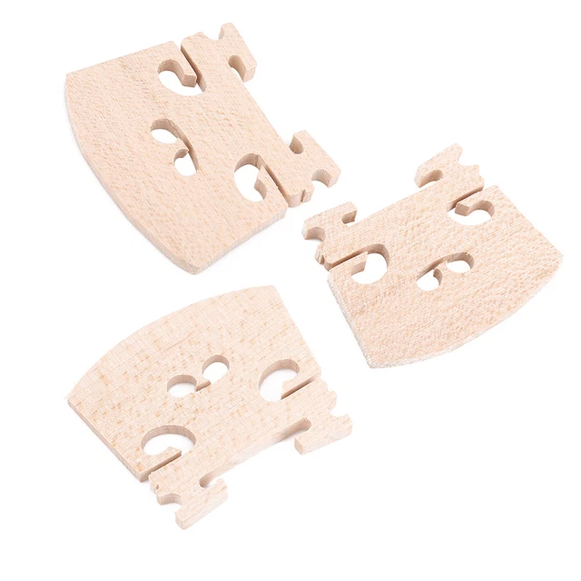 5Pcs Maple Wood Violin Bridges Parts Instrument Fitting Accessory For 4/4 Si Ggm