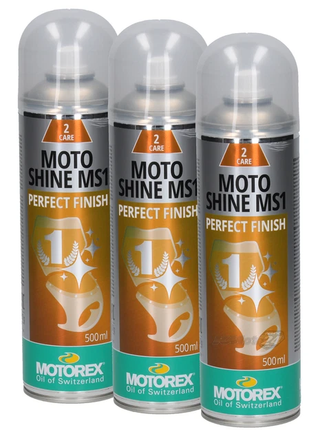 Motorex Moto Splendere Spray Lucentezza Con Freschi Set 3x500m