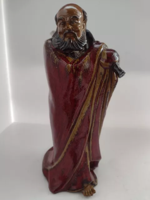 Rare Chinese Modern SHIWAN vintage hand made clay MUDMAN ,wise man.Rare