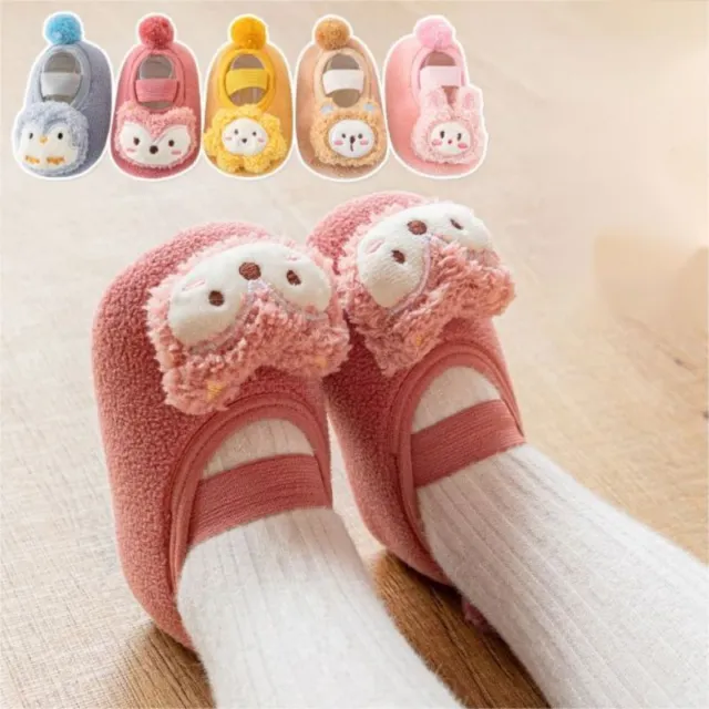 Newborn Baby Girls Boys Toddlers Soft Cute Warm Slippers Non-Slip Socks Shoes UK