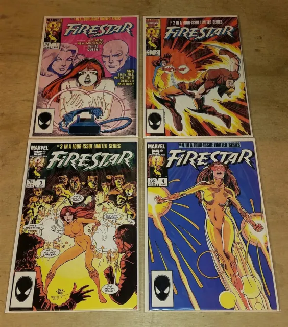 Firestar #1-4 X-Men Hellfire Club Emma Frost Black Queen Marvel 1986 Set (4)