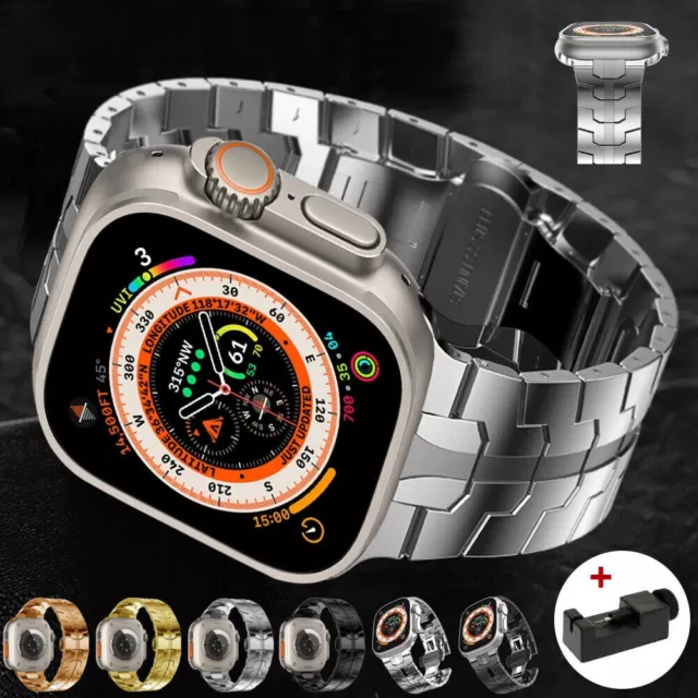 Edelstahl Armband für Apple Watch 2 3 4 5 6 7 8 SE 38-49mm Ultra Metall Ersatz