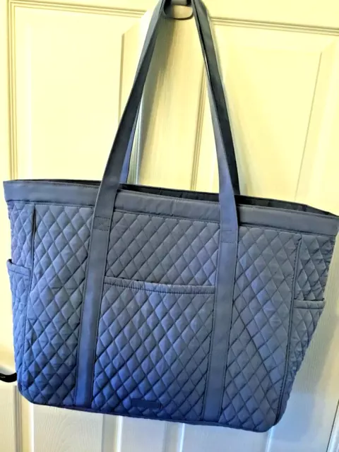 VERA BRADLEY ~ "Rustic Blue" ~ Get Going Tote ~ Large ~ NWT