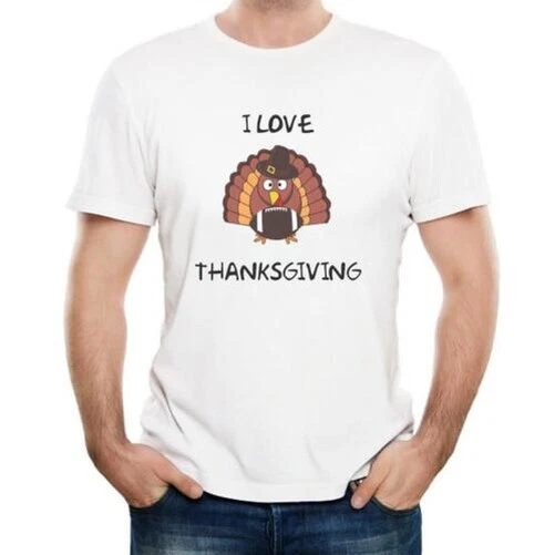 I Love Giorno Del Ringraziamento T-Shirt - Uomo/Donna - Divertente - Regalo