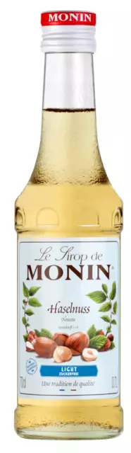 (21,84€/l) Le Sirop de Monin Haselnuss Light zuckerfrei Sirup 1:8 0,25l Flasche