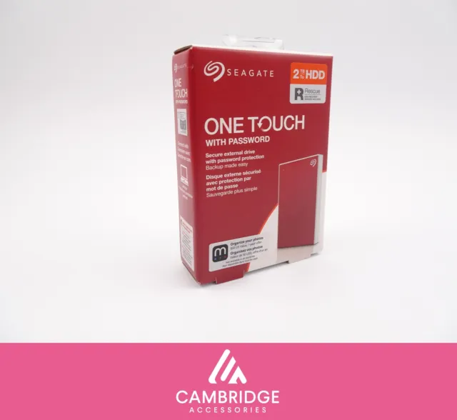 NEW 2TB 4TB HDD External Seagate One Touch Portable Drives Hard Drive