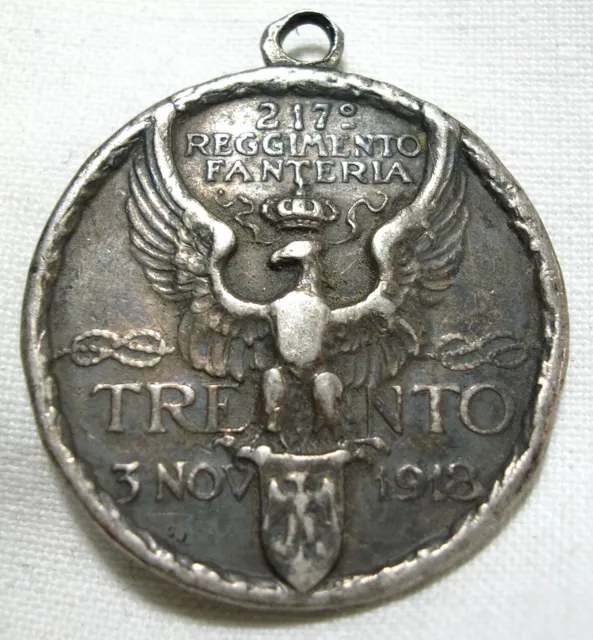 Ww1 Medaglia 217° Reggimento Fanteria Trento 1918 Johnson