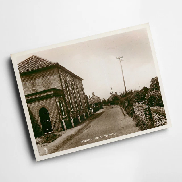 A3 PRINT - Vintage Norfolk - Norwich Road, Corpusty