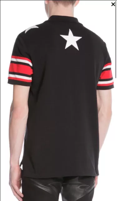 Givenchy Star Knit Polo, Black 2