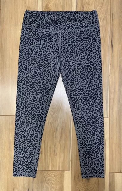 VOGO ATHLETICA LEGGINGS Womens Size Large Workout Yoga Cheetah Print  Black/Gray $17.99 - PicClick