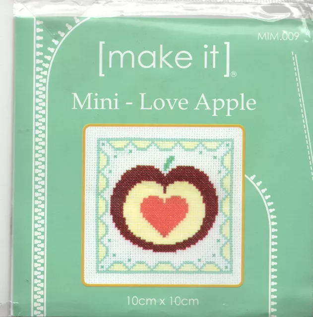 LOVE APPLE - Counted x-stitch kit - [make it] brand - (MIM.009/43)(2290)