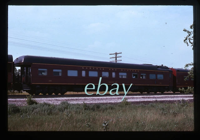 Orig Slide Norfolk Western N&W NW #500 Claytor Lake business car 1976