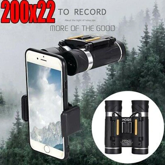 Binoculares telescopio de campamento de alta calidad 200x22 telescopio Bak4 para exteriores