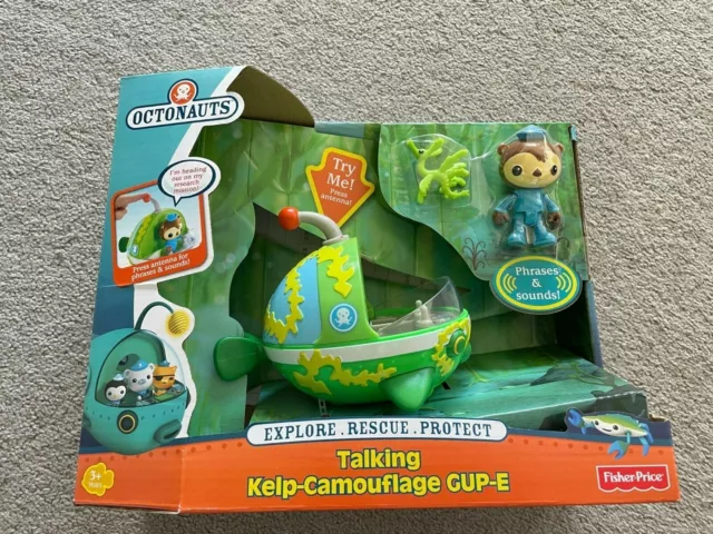 New Fisher Price Octonauts Talking Kelp Camouflage Gup-E Shellington Sounds Toy