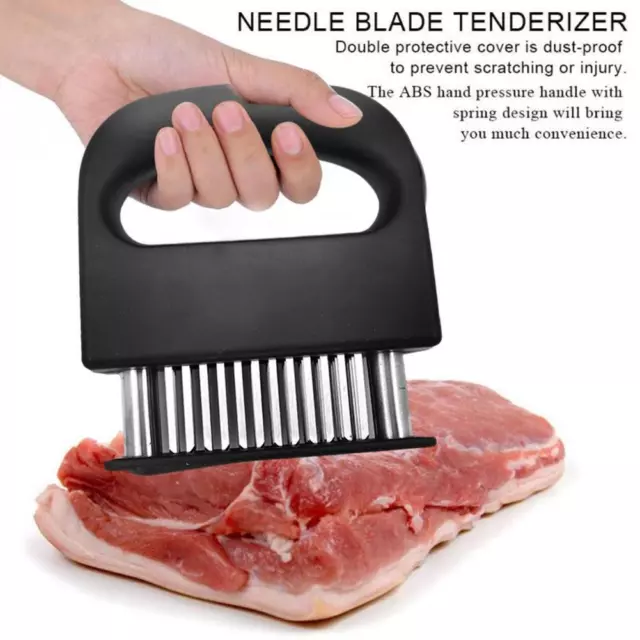 Professional 48 Needle Meat Tenderizer Steak Softener Hammer Kitchen Z8P2