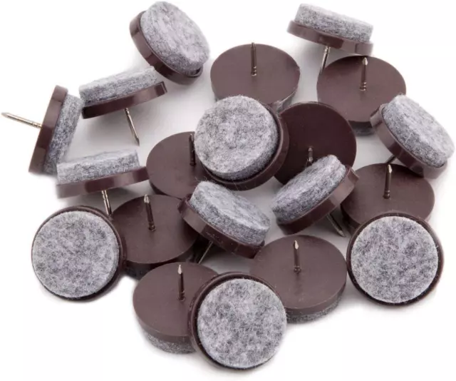 50Pcs round Heavy Duty Felt Furniture Pads,Ulifestar Nail on Furniture Sliders H