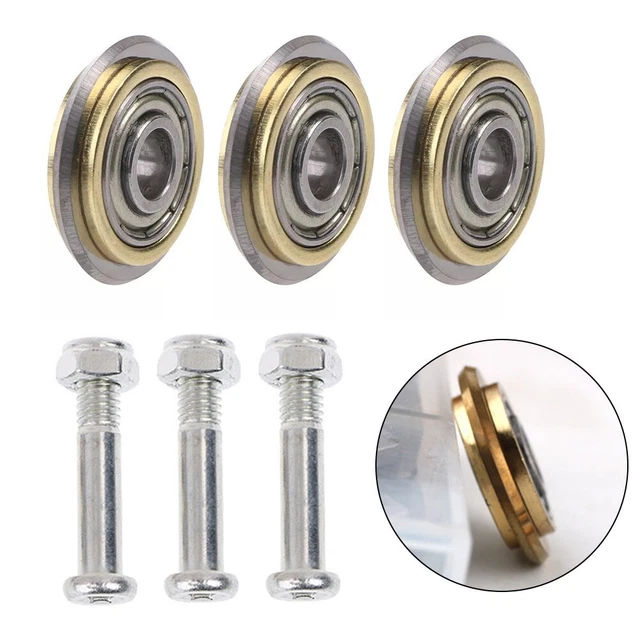 3X 22MM MANUAL Tile Cutter Rotary Bearing Wheel Replacement For Cutting