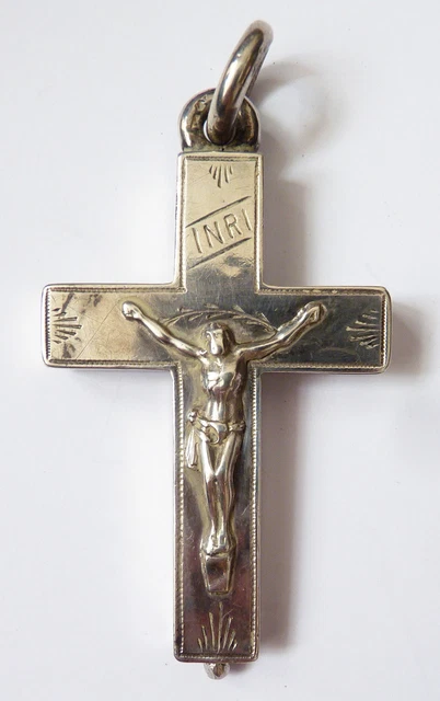 Médaille Croix - Or Blanc 18ct