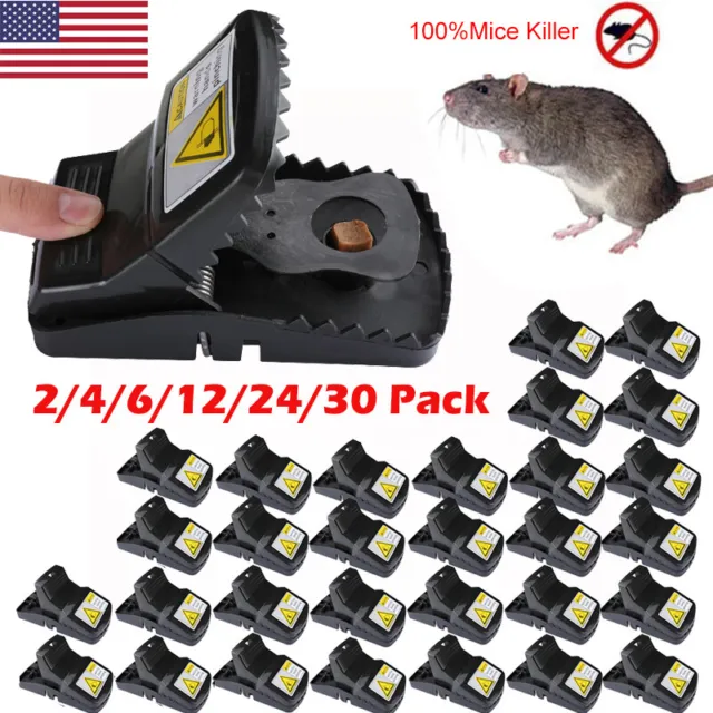Reusable Mouse Traps for Indoor Outdoor Kill Quick, Effective Mice Catcher LOT