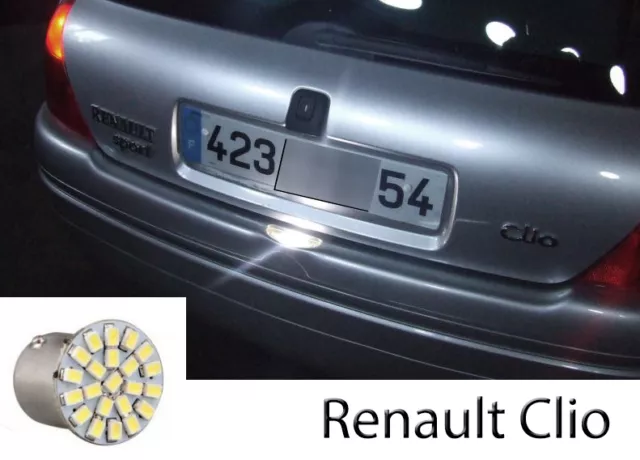 1 ampoule à LED éclairage lumière, feux de plaque  Renault  Clio 2