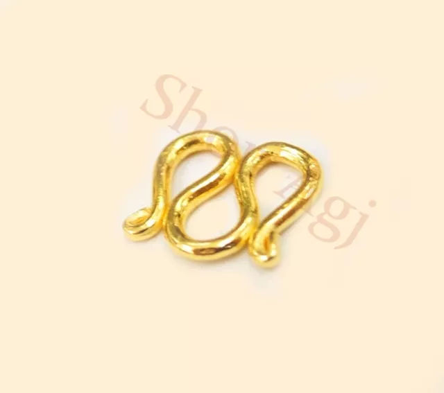 Real 22k 916 solid gold lobster lock clasp 3 size: Large Medium