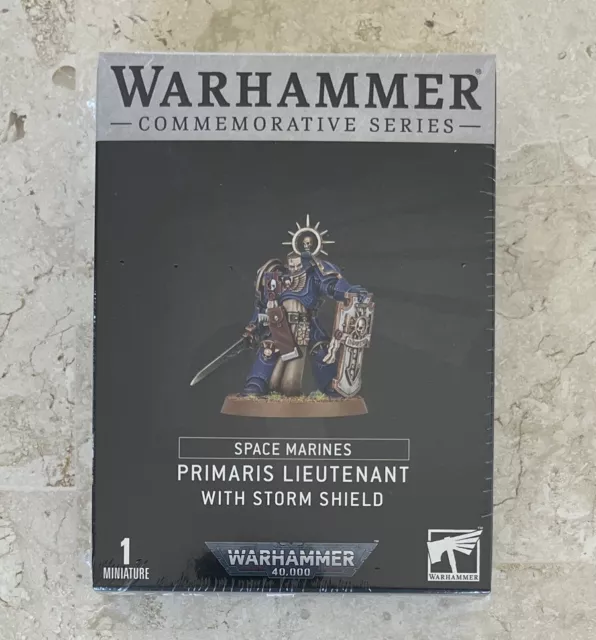 Primaris Lieutenant with Storm Shield Space Marines Warhammer 40k Commerative