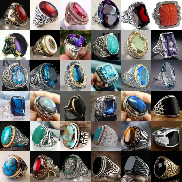 Gorgeous 925 Silver Plated Rings Men Women Creative Wedding Jewelry Gift Sz 6-13