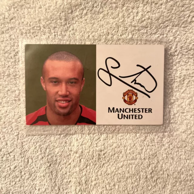 Manchester United/Man Utd Signed Silvestre Club Card