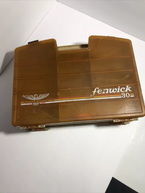 VINTAGE FENWICK 30 Tackle Box Woodstream With Various Lures Included Used  $14.00 - PicClick