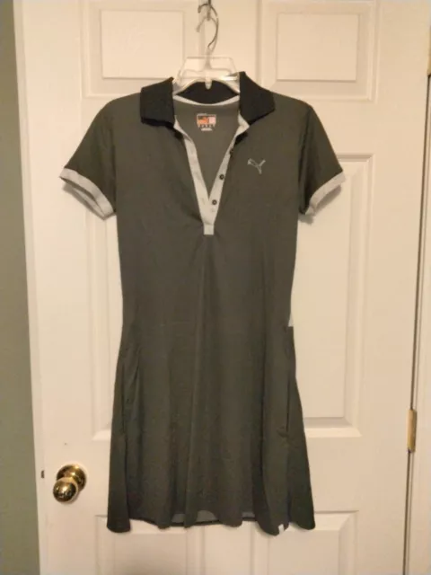 PUMA Womens Gray and White  Golf Dress  Size XS