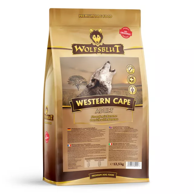 Wolfsblut Adult Western Cape - Strauß und Banane Trockenfutter 12,5 kg