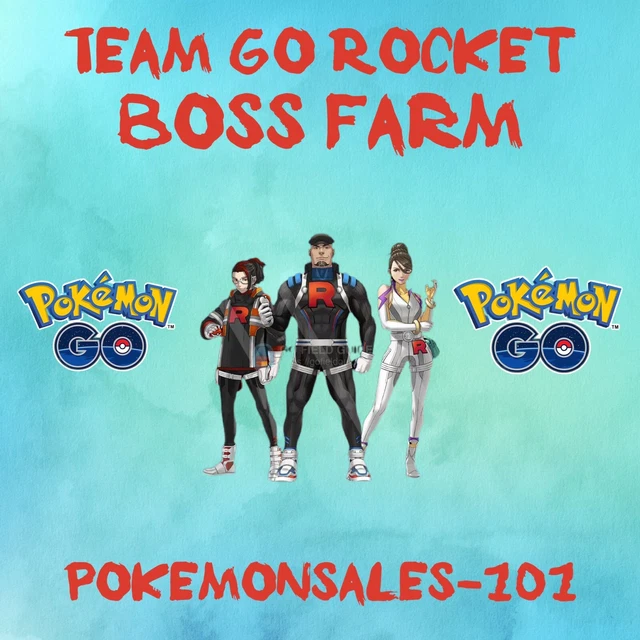 POKEMON GO Team Rocket Boss Farm Shiny Shadow Hunt! No radar needed! £1.99 PicClick UK