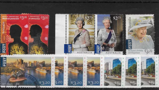 Australia International Post high value stamps.