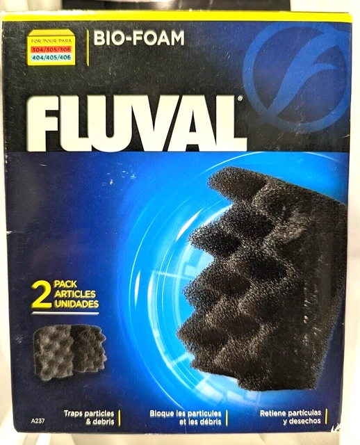 Fluval A237 BIO FOAM 2Pack for 304 305 306 404 405 406 Filter GENUINE New in Box
