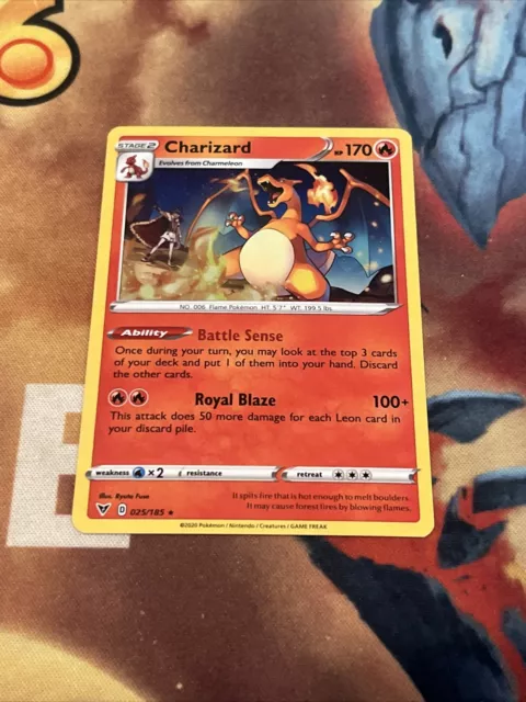 Pokémon TCG Charizard Vivid Voltage 025/185 Exclusive Cracked Ice Holo