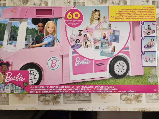 BARBIE DREAM CAMPER Van 3 in 1 Fahrzeugpuppen Spielset GHL93 Wohnmobil NEU OVP EUR 112 00 PicClick DE