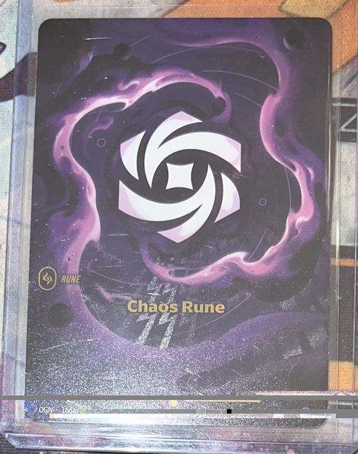 LEAGUE OF LEGENDS Riftbound Origins Chaos Rune 166a/298 Alternate Art ...