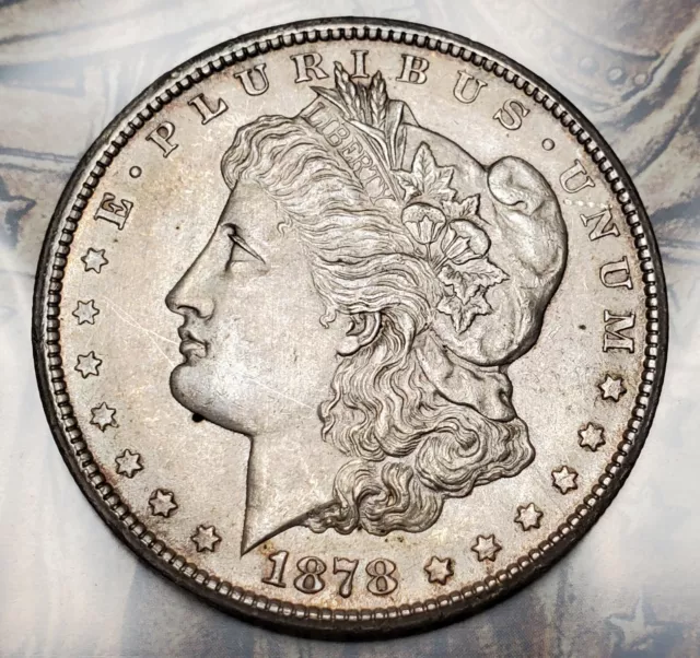 1878 Cc Morgan Silver Dollar Us Rare Coin Unc Details Light Hairlines