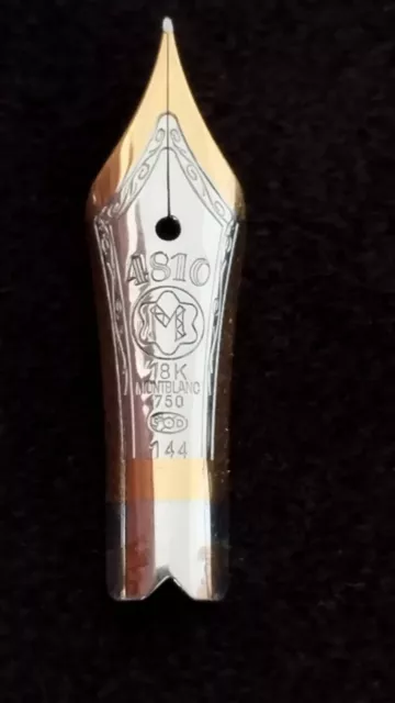 Plume en Or 18K Stylo Montblanc Meisterstuck 144 Solid Gold Nib For Fountain Pen