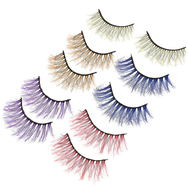 5 Pcs Halloween Eye Costume Feother Bellelily Clothing Women Dense