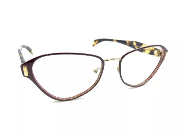 Prada VPR 58U TY7-1O1 Dark Red Brown Tortoise Eyeglasses Frames 53-17 140 Italy