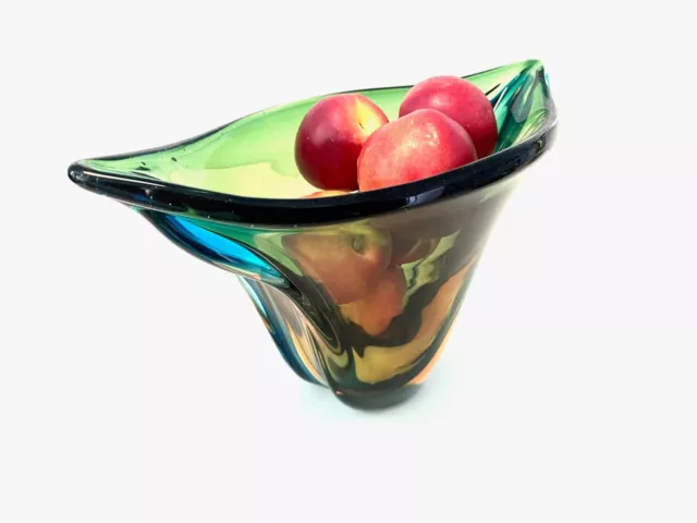 MID CENTURY modernist MURANO design fruit bowl/ vase, 1960’s